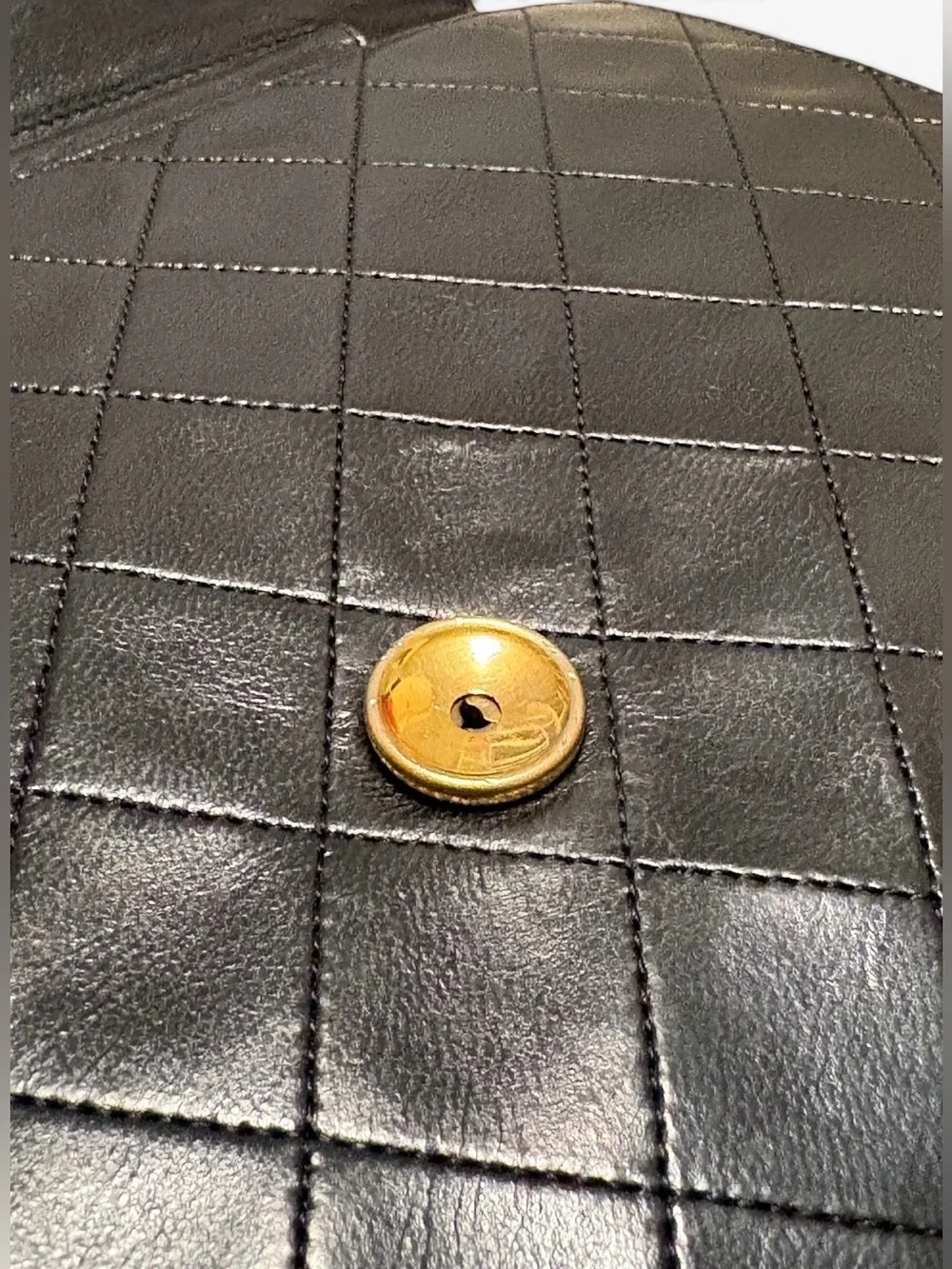 CHANEL Vintage 1980s Classic Flap Black Lambskin Shoulder Bag